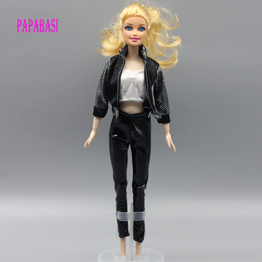 

1set Coat+vest+trousers For Barbie Doll lifestyle Suit windbreaker Clothes Trousers Pajamas eg020