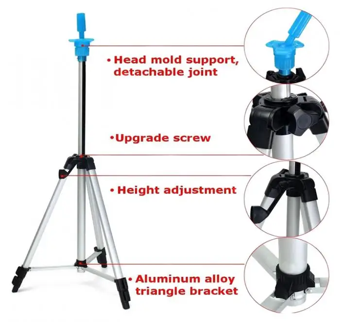 Высокое качество горячий манекен головы держатель штатив Стенд Регулируемая Парикмахерская практика для парикмахерской парикмахер