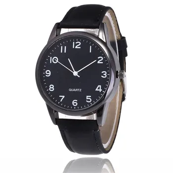 

watch Hot-selling Couple Fashion Leather Band Analog Quartz Round Wrist Business mens watches 2019 reloj mujer A3