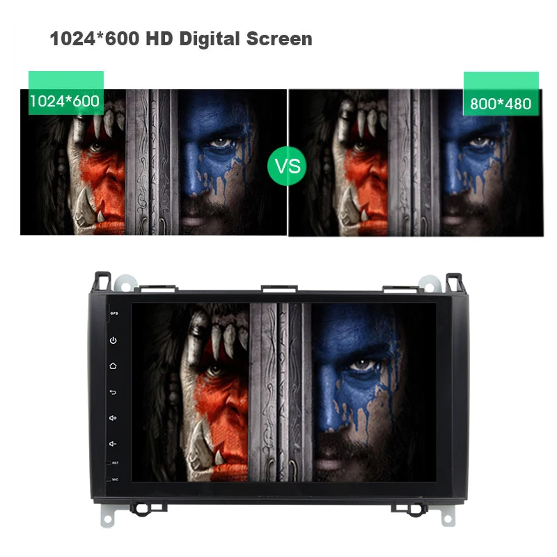 Best 9" Android 9.0 4G RAM Car dvd for Mercedes/Benz/Sprinter/W209/W169/B200/A-class/W169/B-class/W245/B170 car radio GPS navigator 12