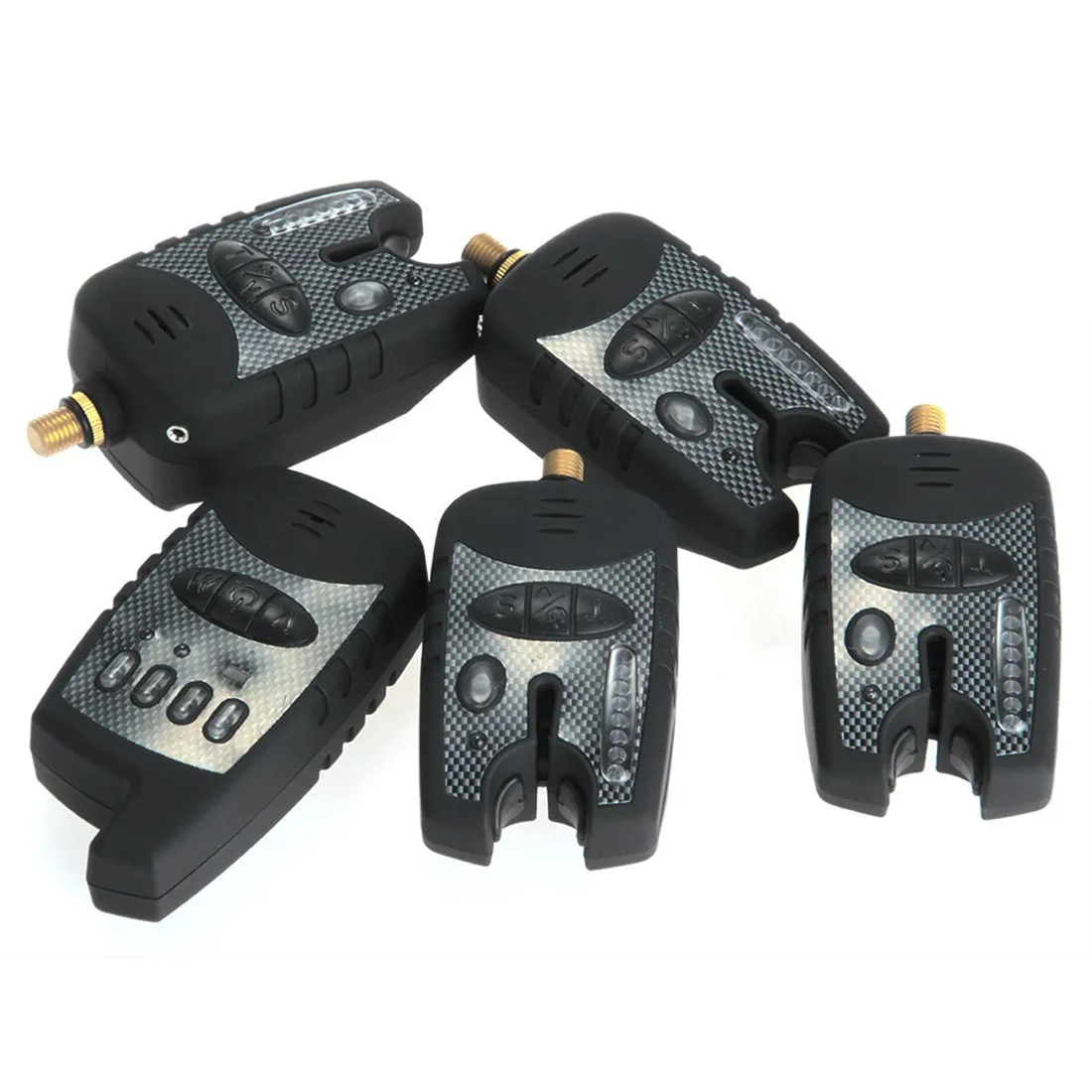 

Fishing New Fish Tackle Set 4 PCS Wireless Fishing Carp Bite Alarm Alert + Receiver Fish