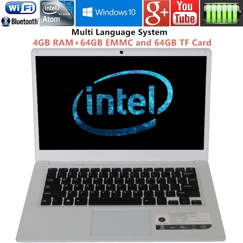14inch 1366X768P 4GB font b RAM b font 64GB EMMC and 64GB TF font b LAPTOPS