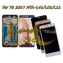 Для huawei Nova Young 4G LTE MYA-L11/Y6 MYA-L41 MYA-L01 Полный ЖК-дисплей+ кодирующий преобразователь сенсорного экрана в сборе с рамкой