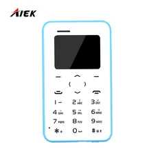 2017 Оригинал AIEK/aeku Q2 мини сотовый телефон карты 4.8 мм ультра тонкий Multi-Язык карты мобильного телефона карман low radiation