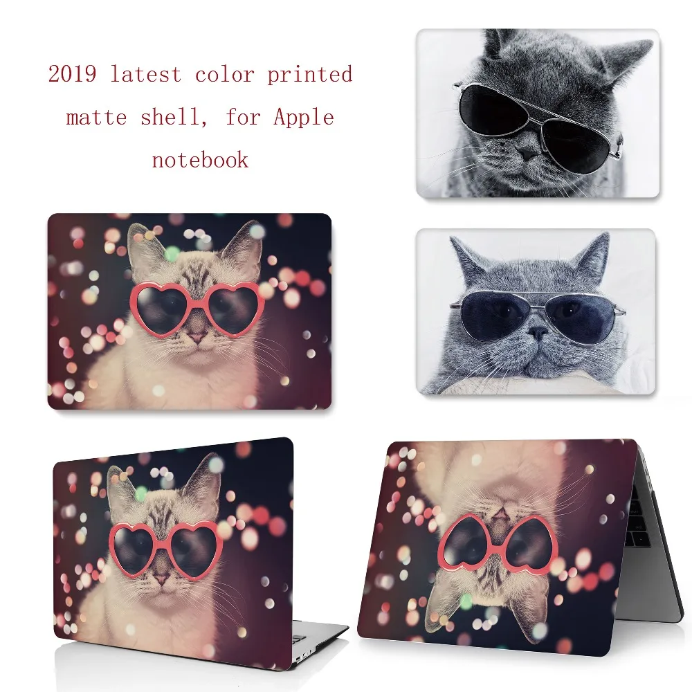 2019 latest color printed matte Case For Apple Macbook Air Pro Retina 11 12 13 15,for New  Pro 13.3 15.4 inch New Air 13.3 inch