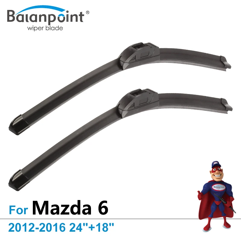 Wiper Blades for Mazda 6 Estate & Saloon 2012 2016 24"+18", Set of 2