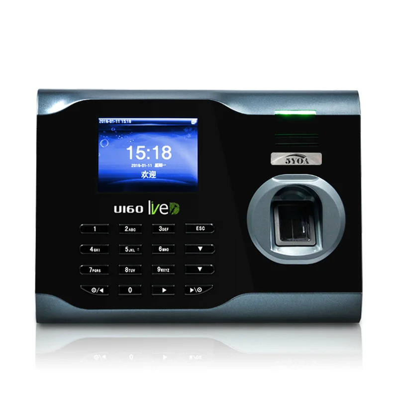 U160 WI-FI TCP/IP отпечатков пальцев биометрический табельные часы с отпечатком пальца Регистраторы сотрудник посещаемости электронные английский контроль прохода машина