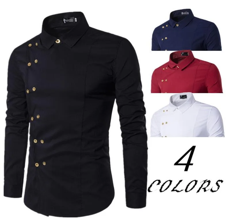 Мужская рубашка двубортное платье рубашка с длинным рукавом Slim Fit Camisa Masculina повседневные мужские Гавайские рубашки