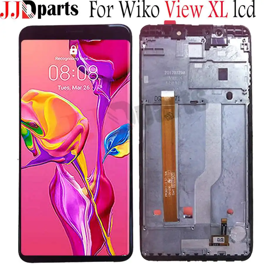 

100% Tested For Wiko view xl LCD Display Touch Screen Digitizer Assembly With Frame Replacement 5.99" For wiko view XL Display