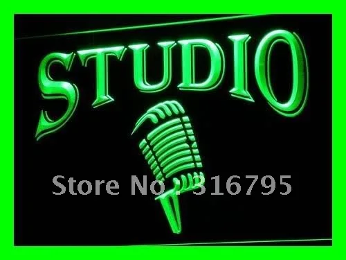 

i587 Studio On The Air Microphone Bar LED Neon Light Sign On/Off Switch 20+ Colors 5 Sizes