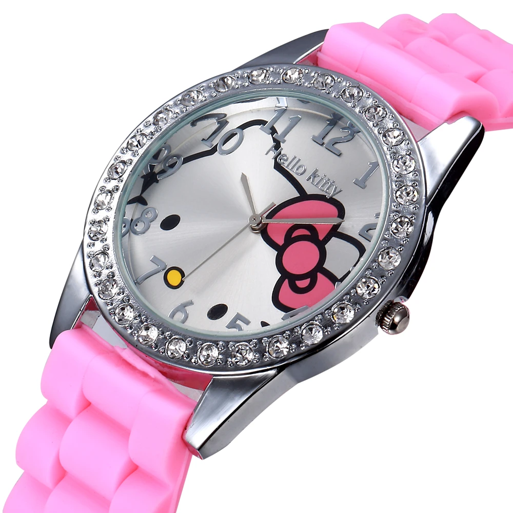 High Quality Brand New Fashion Casual Silicone Hello Kitty Cartoon