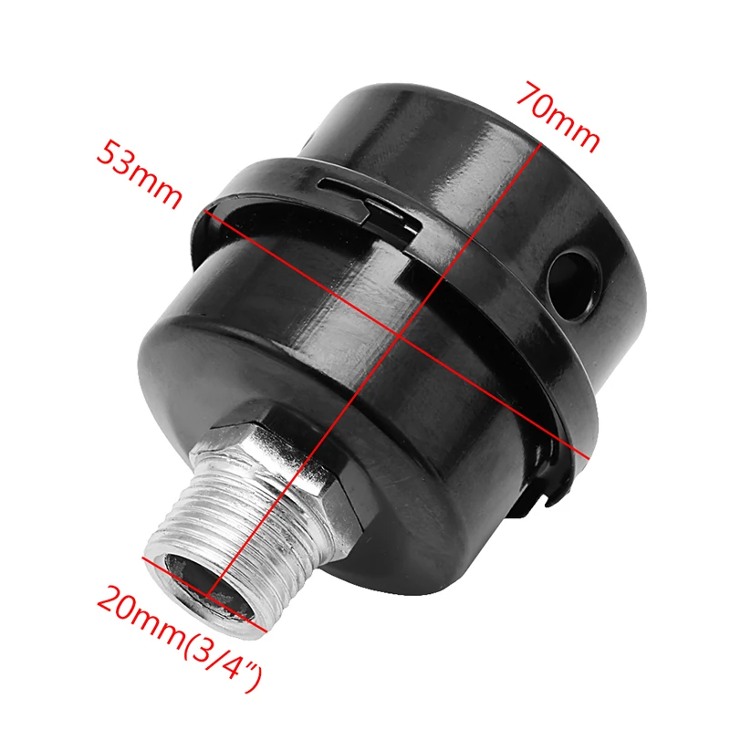 12,5 мм 16 мм 20 мм детали воздушного компрессора, Металлический воздушный компрессор, всасывающий фильтр, глушитель шума, глушитель 1/2 ''5/8'' 3/4 '', резьба