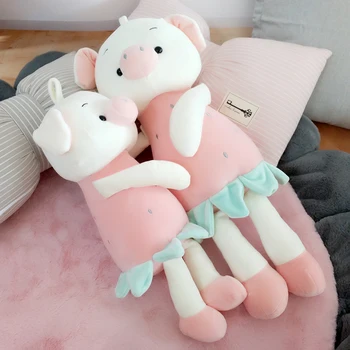 

1pc 30cm 40cm 50cm cartoon strawberry pineapple pig rabbit sleep pacify plush doll stuffed toy girl kids infant creative gift
