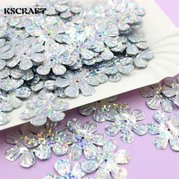 

KSCRAFT 24mm Flowers shape sequins PVC Flat for DIY Card Making Craft Color Collection