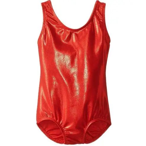 Women  Gymnastics Clothes Shiny Spliced  Tank Dance Leotard For Class Stage Performance (1)