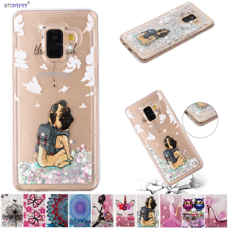 Мягкие жидкие динамические Чехлы для Samsung Galaxy A8 A5 2018 SM A530 A530F A530F/DS