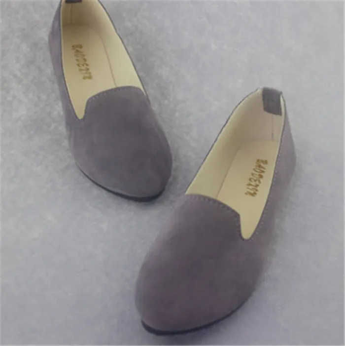 Женская обувь на плоской подошве, коллекция года, женская обувь ярких цветов, женские лоферы, весенне-Осенняя обувь на плоской подошве, женская летняя обувь zapatos mujer, Размеры 35-43 - Цвет: Серый