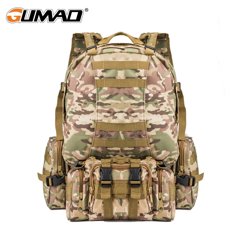 

Camouflage Outdoor Military Molle Tactical Backpack Hiking Camping Trekking Hunting Rucksack Water Resistant Bag Assault Pack