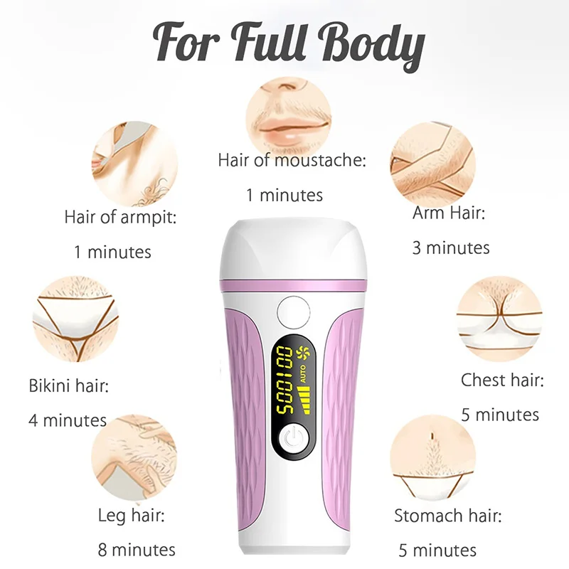 

Facial Body Permanent Hair Removal Device for Women at home Hair Removal Tool NShopping