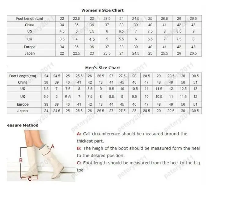 shoes size