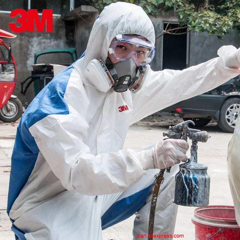 3M 4535 защитная одежда комбинезоны дышащая антипылевая статическая химическая одежда подлинный пестицид краска чистая одежда