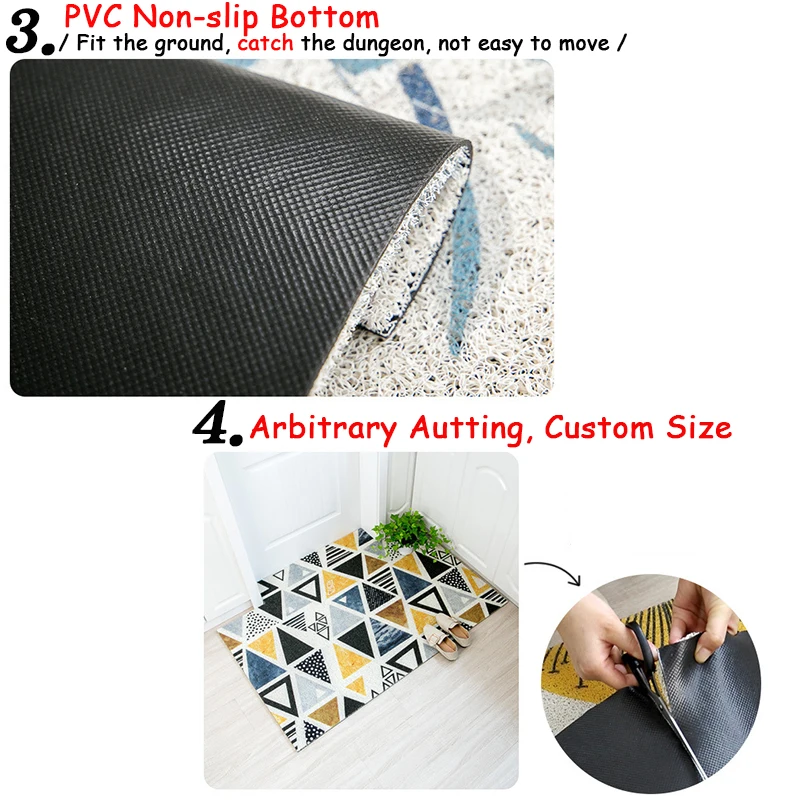 Pvc Floor Mat Dust Removal Coil Mat Non Slip Free Cut Custom Size