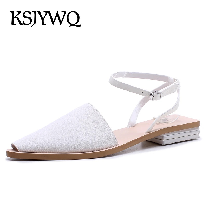 white summer sandals low heel
