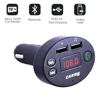 Автомобильный аудио-MP3 плеер Bluetooth fm-передатчик громкой связи FM модулятор двойной зарядка через usb 2.1A Поддержка TF карты 30OT25