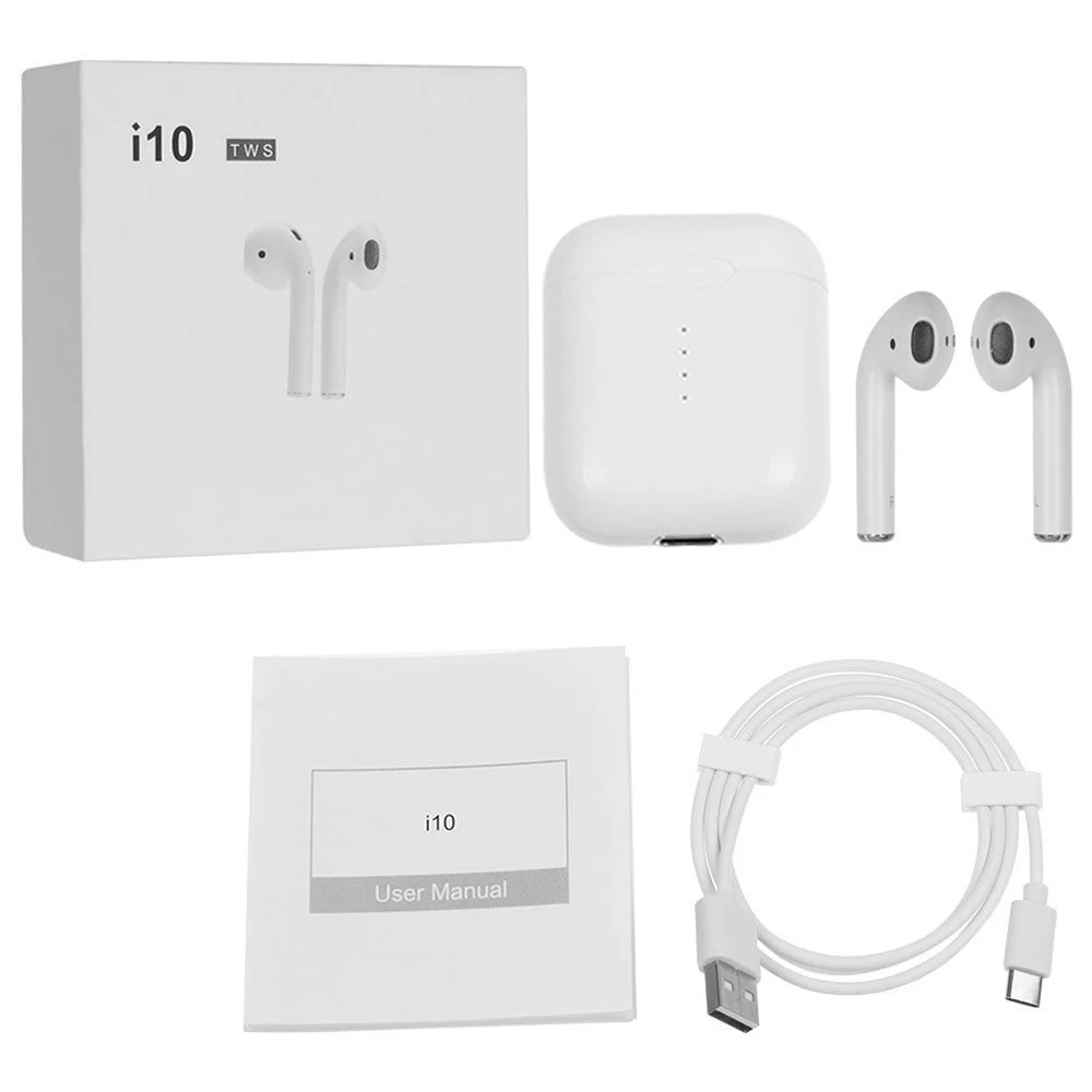 

i10 tws Original Headphone Bluetooth 5.0 True Wireless Earbuds Tws i10 Touch Control Headset i 10 TWS Earphone With Charging Box
