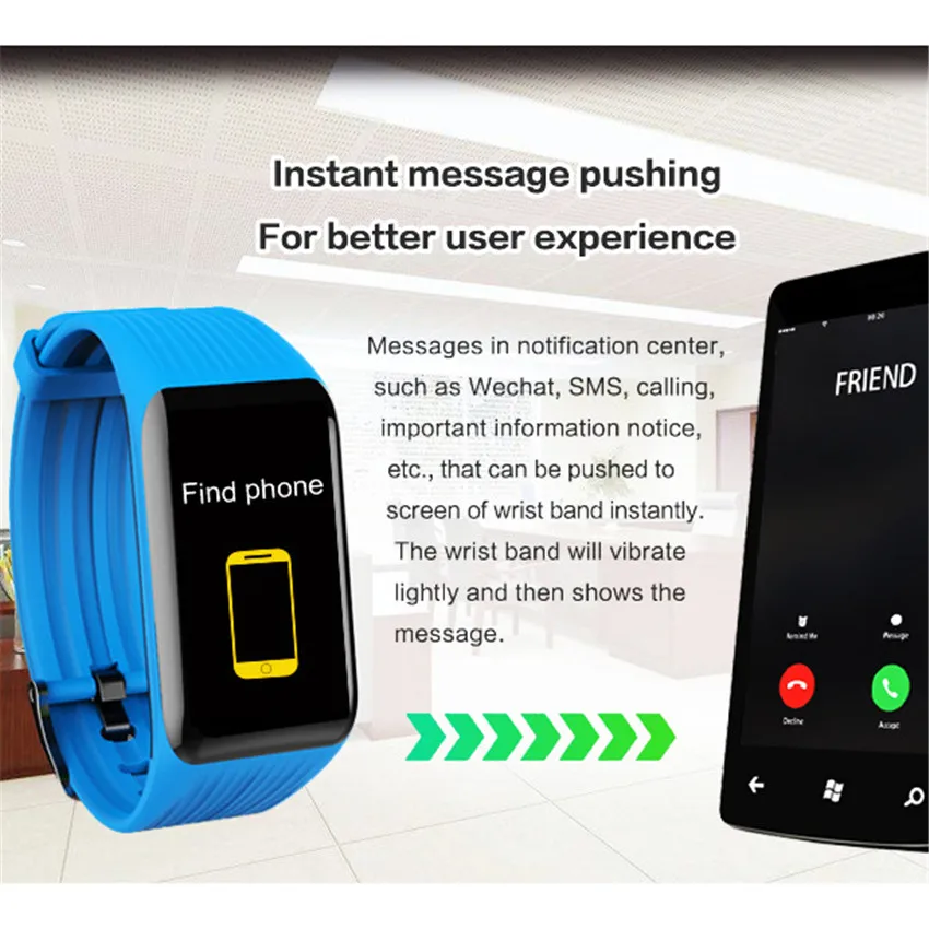 Smartband K1 плюс цветная повязка монитор сердечного ритма Фитнес трекер X1