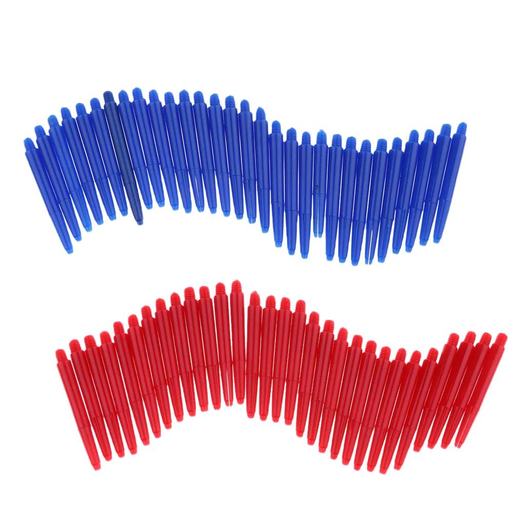 60Pcs/Lot Universal Durable Nylon 2BA Screw Thread Dart Shafts Darts Stems Medium 43mm Dart Rod Accessories