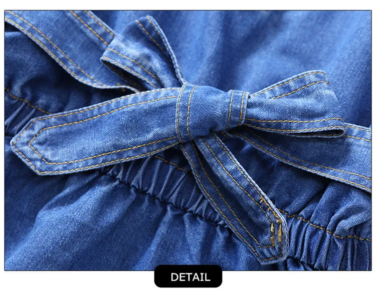 3-12 y 2019 girls denim dress summer batwing sleeve girl dress child clothes floral jeans dresses for girls 12 years old (3)