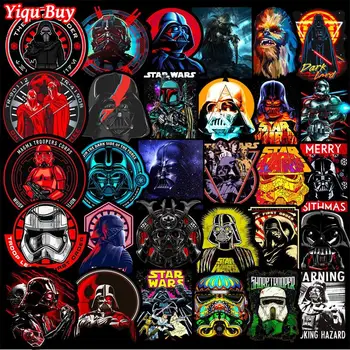 

50 PCS Cool Star Warse Stickers Cartoon Anime Decals for Car Laptop Bicycle Motorcycle Phone Skateboard Suitcase Guitar Stickers