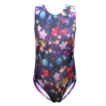 Милый Леотард гимнастические купальники без рукавов для девочек, детское танцевальное платье для малышей, балетная Одежда для девочек, одежда для хореографических занятий