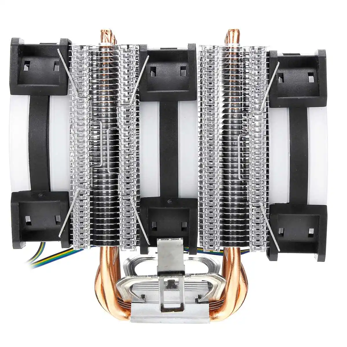 6 Heatpipe Процессор охладитель RGB светодиодный бесшумный вентилятор 4pin вентилятор процессора Охлаждающий радиатор ЦП охлаждения для Intel
