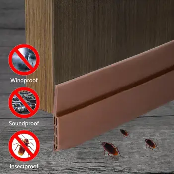 

Self Adhesive Window Door Sealing Strip Tape Silicone Rubber Anti Cockroach Insect Stopper Door Bottom Seal Sound Insulation