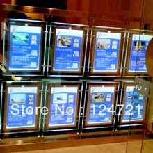 Реклама бескаркасные led акриловые Лайтбокс для турагентство Дисплей