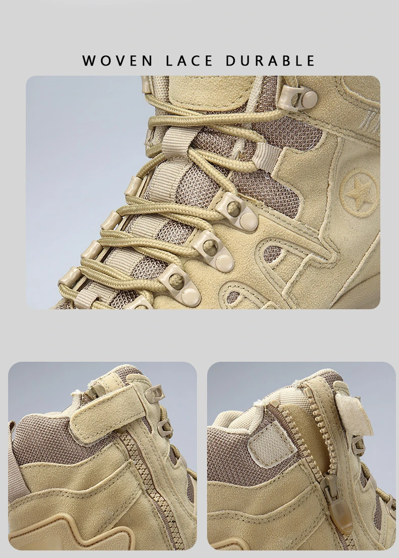 Brand Men's Boots Military boot Tactical Big Size Army Male Shoes Safety Combat Mens Chukka Ankle Bot Motocycle Boots (7)