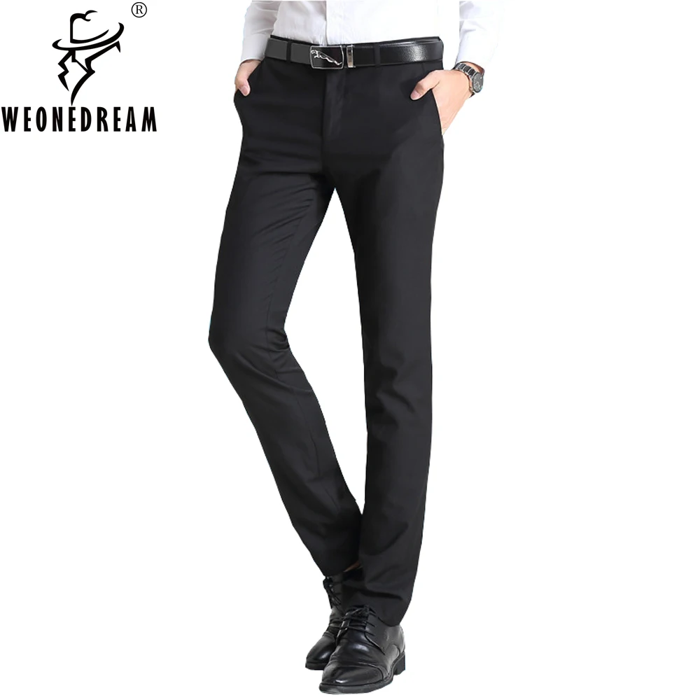 Man Suit Pants 2017 New Summer Style Mens Slim Fit Skinny
