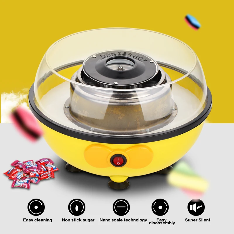 Мини электрический DIY конфеты нить закрученная сахарница Машина домашний сладкий сахарная вата для детей семья подарок - изображение