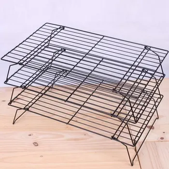 

Newly 3 Layer Kitchen Baking Tool Cooling Rack Drying Stand Foldable Cookies Biscuits Cakes Barbecue Pizza Bread Cooler Holder V