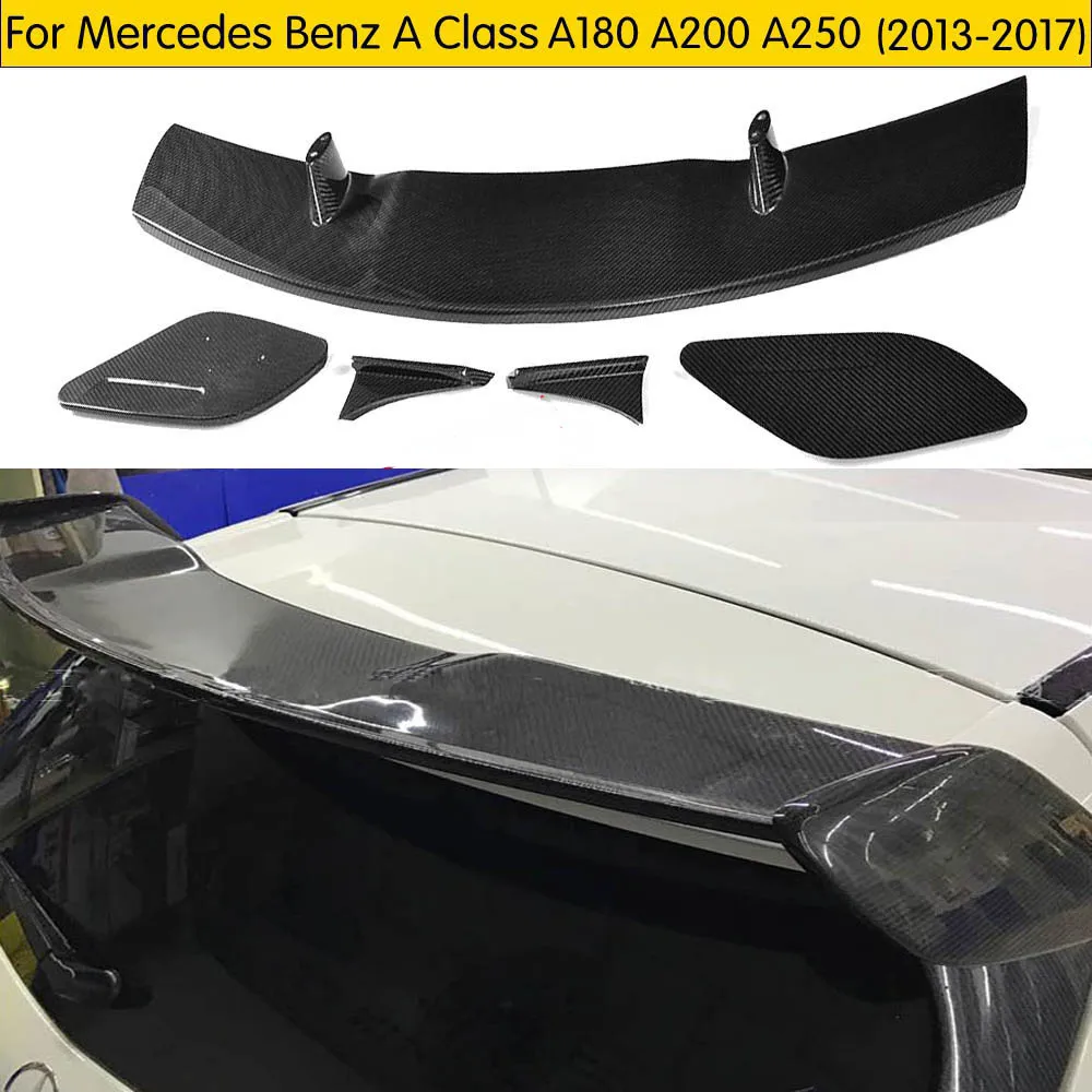 Задний спойлер на крышу из углеродного волокна для Benz W176 W177 a-класс A180 A200 A250 A260& A45 AMG 2013