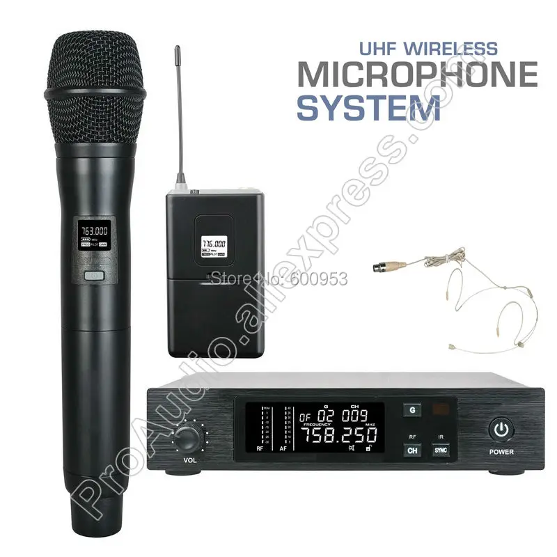 UHF Professional D100 Wireless Microphone System 1