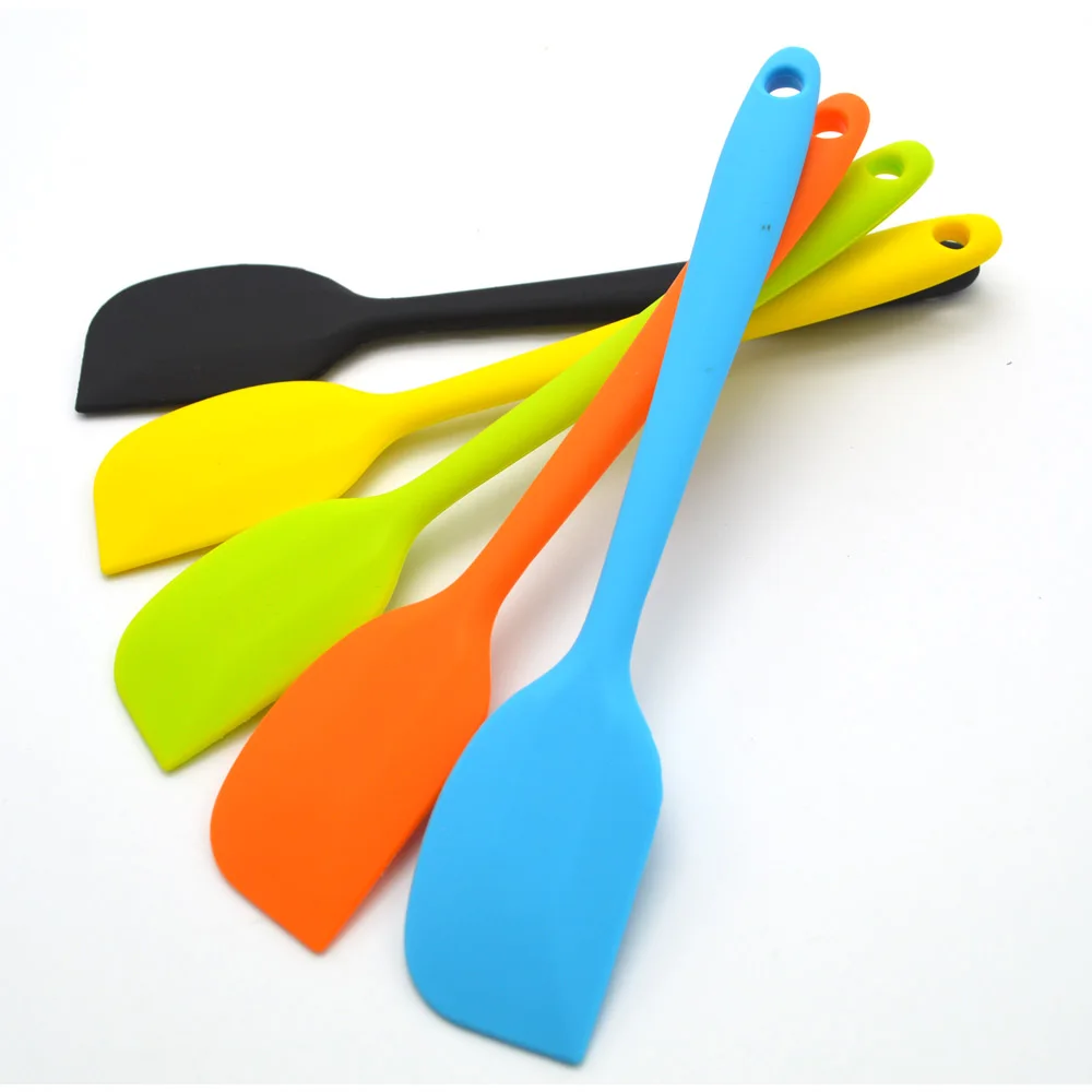 2pcs/lot Large Size Integrated Silicone Scraper, Silicone Spatula