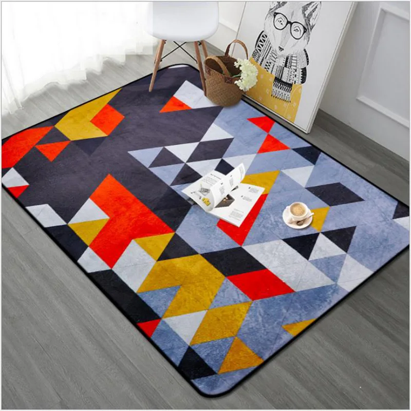 

O SHI CAR Area Rug Geometric Pattern Abstract Home Decor Floor Carpet 100CM*150CM/Table And Chair Cushion Rugs