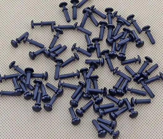 

100pcs R4090 4.1mm Diameter Hole White Black Nylon Plastic Insulating Fastener Retainer Cover PC Board Clip R Type Push Rivet