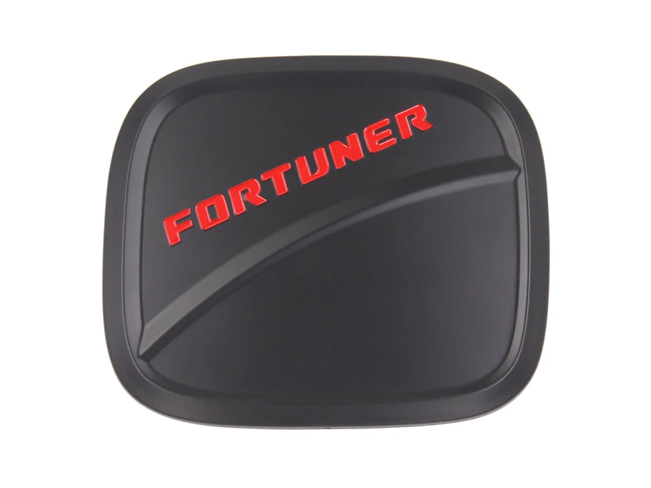 For Toyota Fortuner 2017 Accessories Exterior Fuel Tank Cover Matte Black ABS Plastic Gas Cover Auto Accessory 42