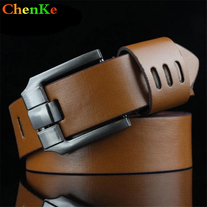 

ChenKe Luxury Belts Brand Belts Men High Quality Male Genuine Real Leather Strap For Jeans Belt Buckle 3.8 cm Wide