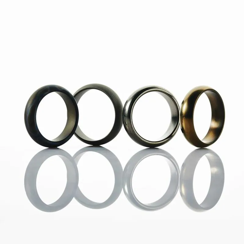 

17MM Diameter Titanium EDC Ring Men Women Tail Ring Jewelry for Party Bands 4 Colors Polished Surface