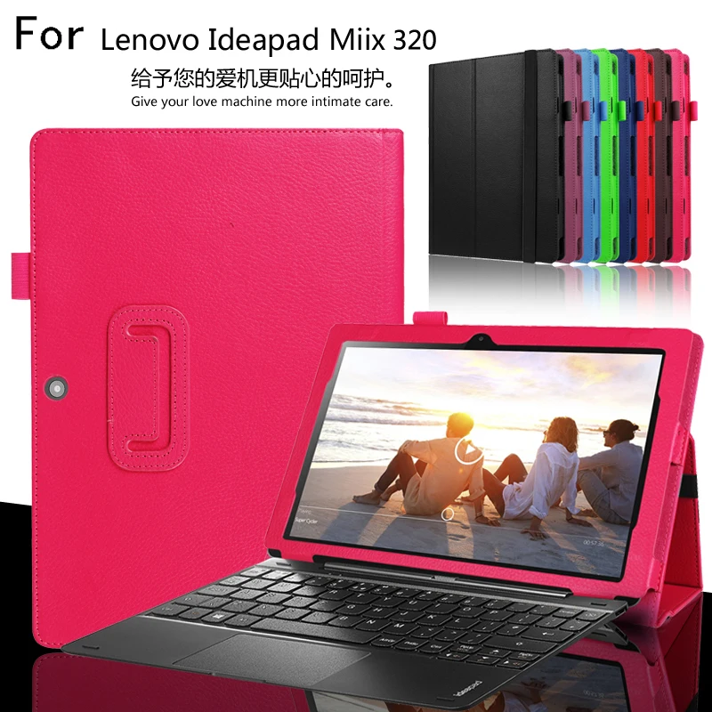 

Ultra Slim Stand PU Leather Skin Cover Case For Lenovo Ideapad Miix 320 Miix320 10.1" Tablet PC ( not include keyboard
